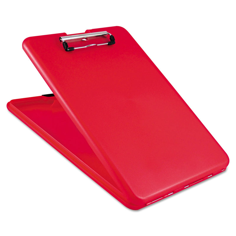 Saunders SlimMate Storage Clipboard, 0.5" Clip Capacity, Holds 8.5 x 11 Sheets, Red