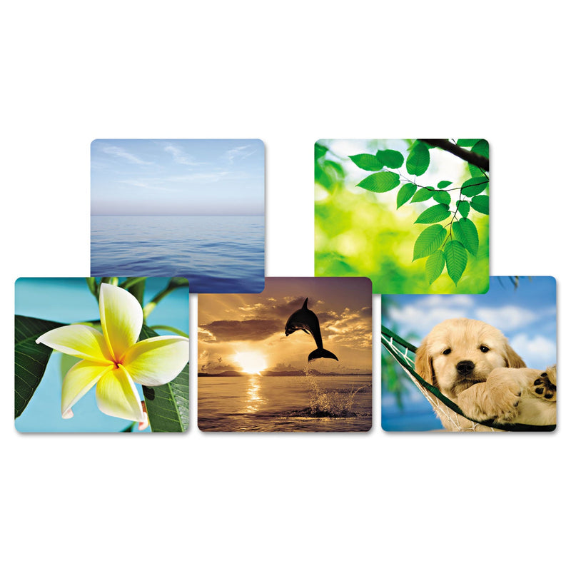 Fellowes Recycled Mouse Pad, 9 x 8, Blue Ocean Design
