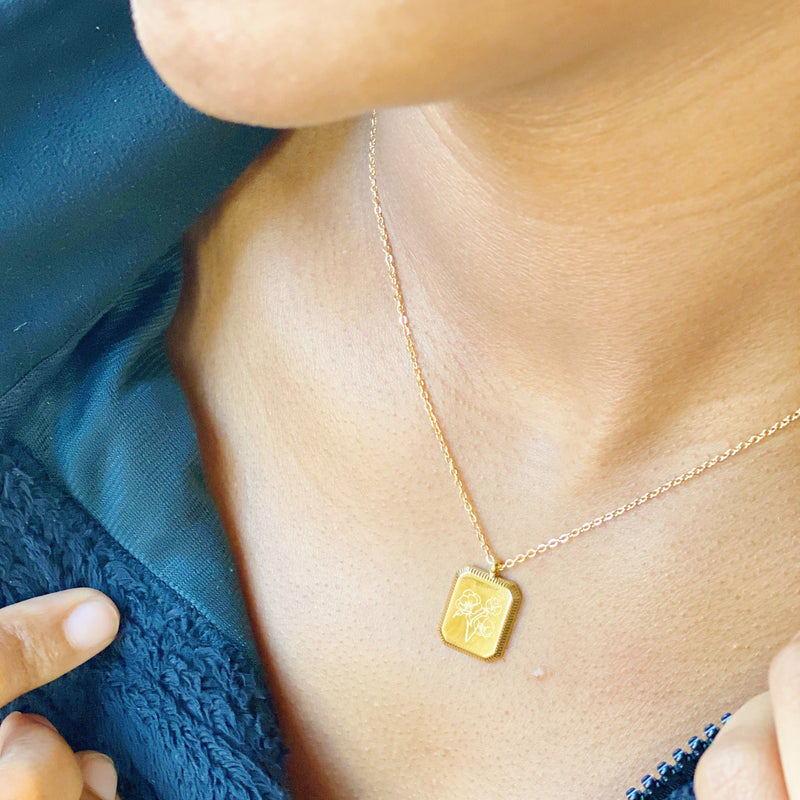 Blooming Birth Month Necklace