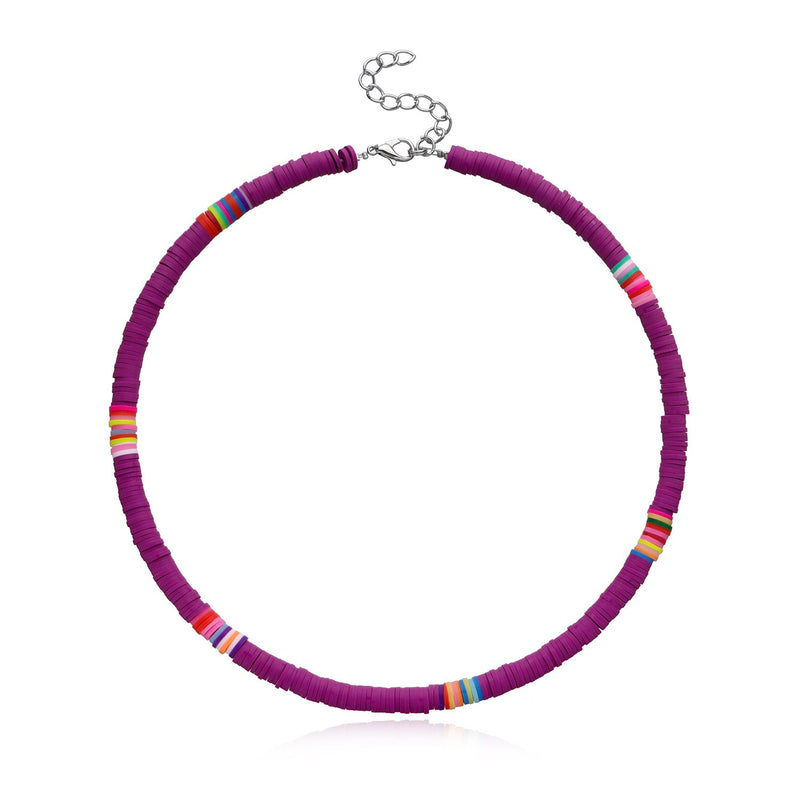 Disc Surfer Choker Beach Collar Necklace