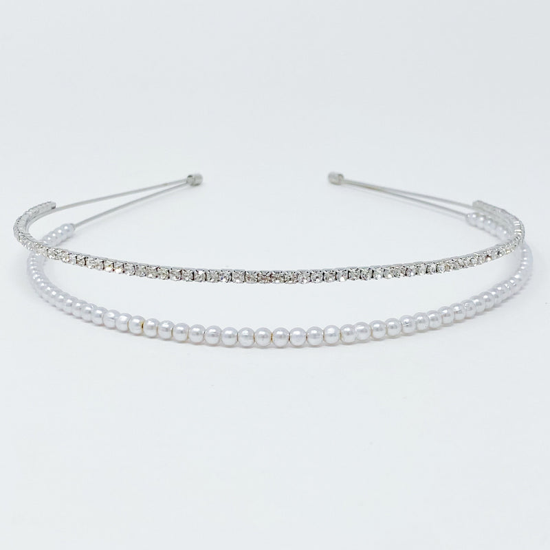 Pearls And Diamond Duo Headband