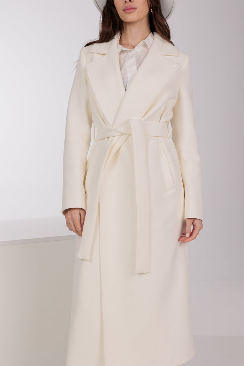 Astoria Classic Wraparound Wool Blend Overcoat