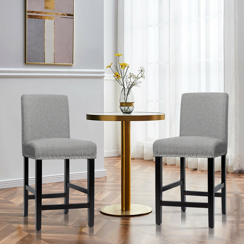 25 Inch Kitchen Chairs w/ Rubber Wood Legs