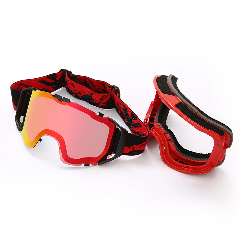 Ski Goggles Double-layer Anti-fog Full Real Film Ski Goggles