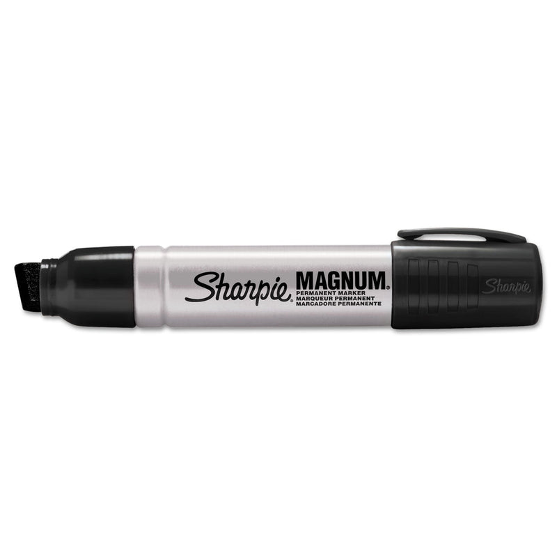 Sharpie Magnum Permanent Marker, Broad Chisel Tip, Black