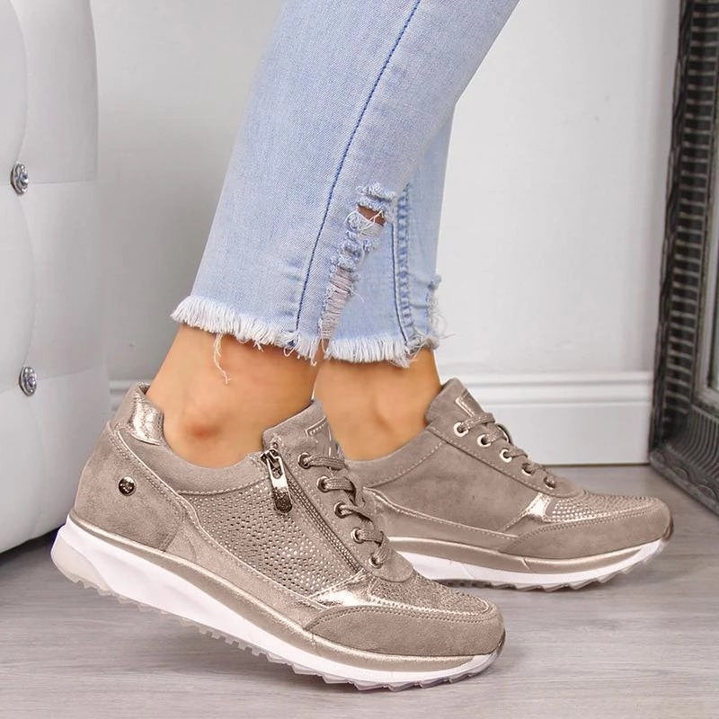 Thick-soled Daddy Shoes Women's Solid Color Casual Shoes Women's Shoes