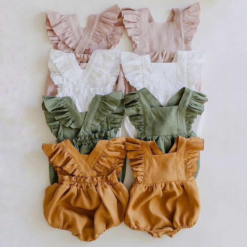 Cotton And Linen Romper Baby Sling Bag Fart Romper