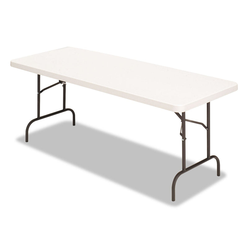 Alera Banquet Folding Table, Rectangular, Radius Edge, 60w x 30d x 29h, Platinum/Charcoal