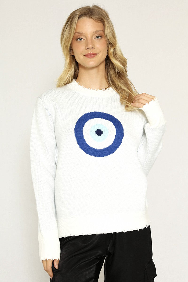 Evil Eye Knit Sweater