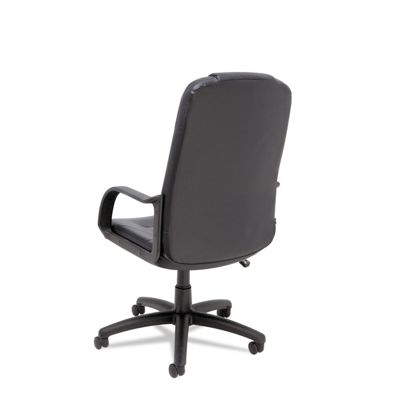 Alera Sparis Executive High-Back Swivel/Tilt Bonded Leather Chair, Supports Up to 275 lb, 18.11" to 22.04" Seat Height, Black