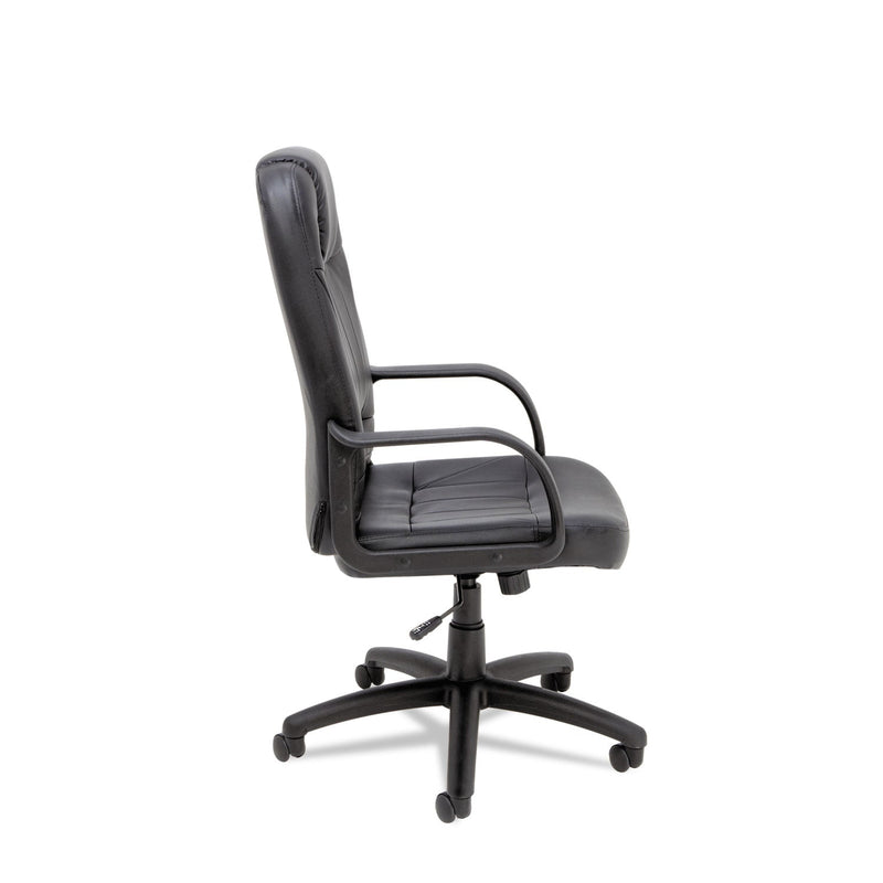 Alera Sparis Executive High-Back Swivel/Tilt Bonded Leather Chair, Supports Up to 275 lb, 18.11" to 22.04" Seat Height, Black