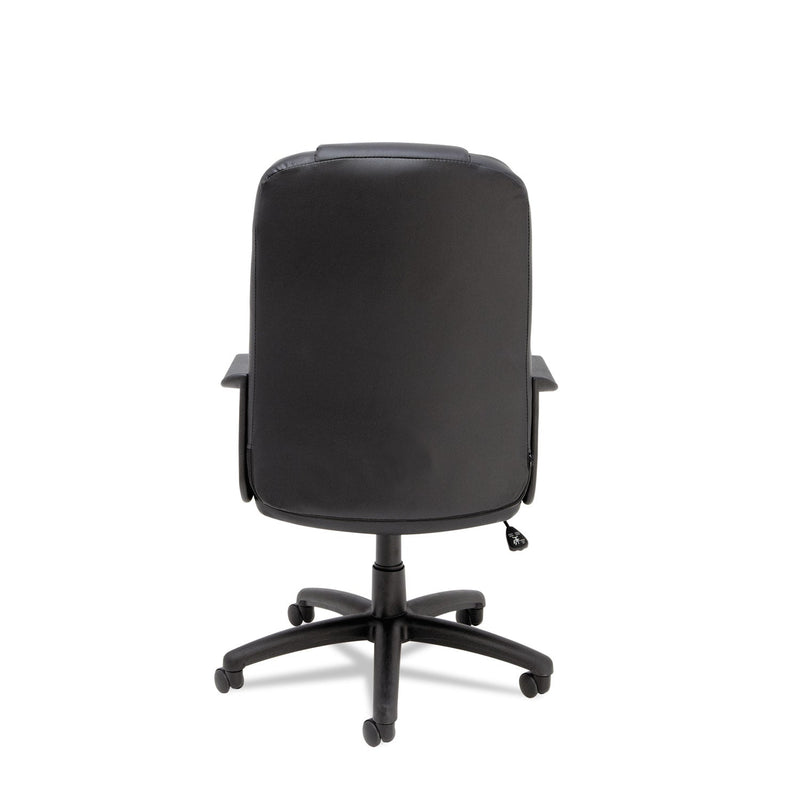 Alera Sparis Executive High-Back Swivel/Tilt Bonded Leather Chair, Supports Up to 275 lb, 18.11" to 22.04" Seat Height, Black