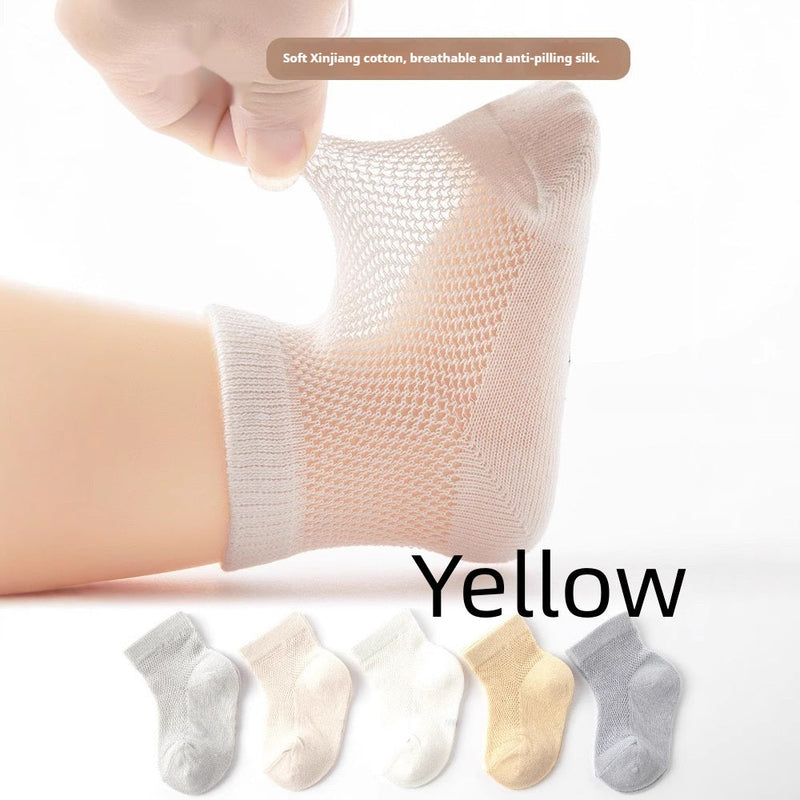 Baby Infant Thin Breathable Hollow-out Short Socks