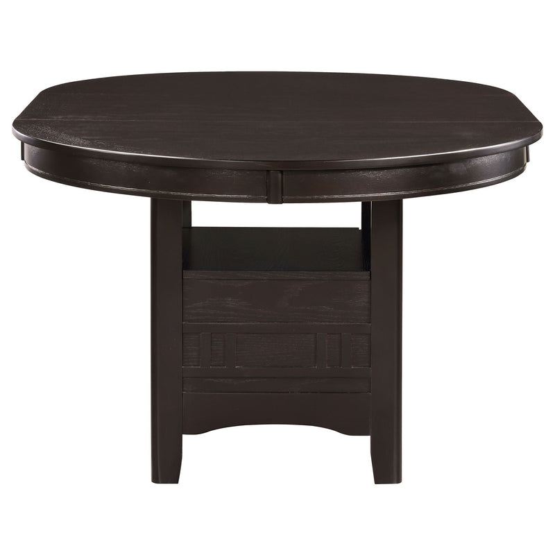Lavon Oval 60-inch Wood Extension Leaf Dining Table Espresso