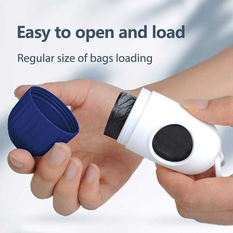 16ft Retractable Dog Leash with Dispenser and Poop Bags