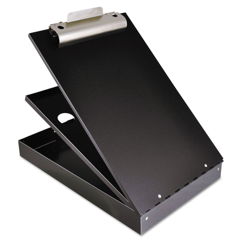 Saunders Cruiser Mate Aluminum Storage Clipboard, 1.5" Clip Capacity, Holds 8.5 x 11 Sheets, Black