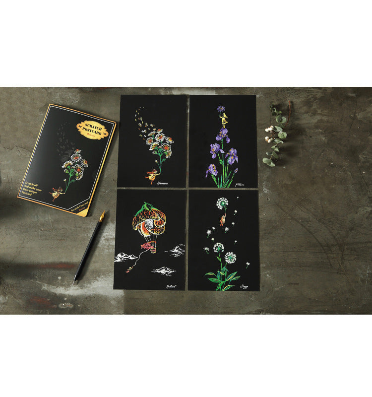 Scratch painting set creative birthday gift