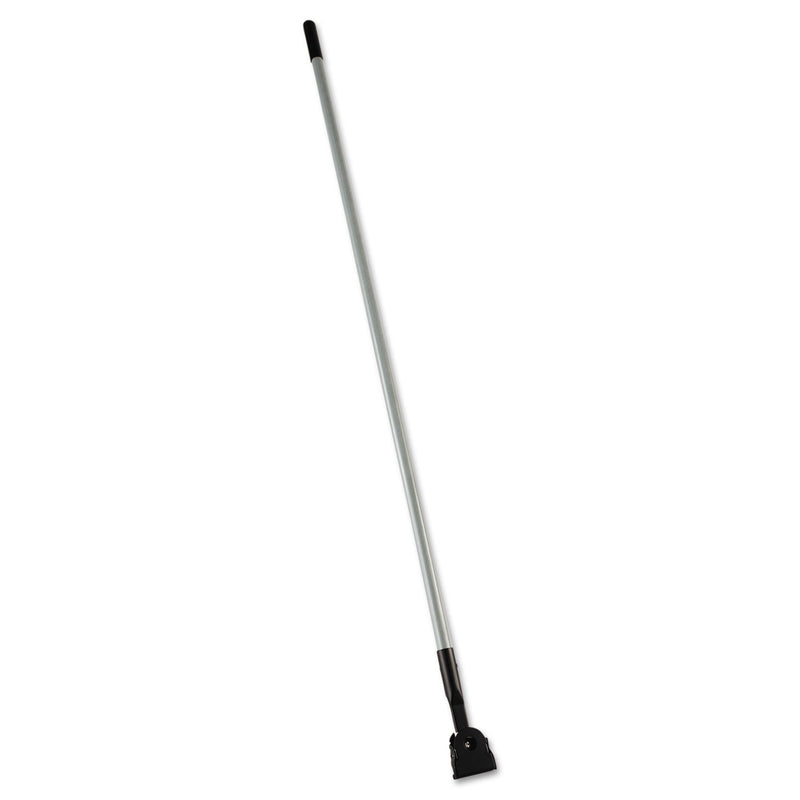 Rubbermaid Snap-On Fiberglass Dust Mop Handle, 1" dia x 60", Gray/Black