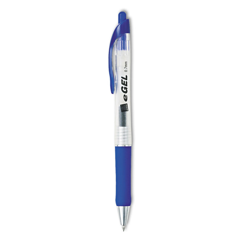 Avery eGEL Gel Pen, Retractable, Medium 0.7 mm, Blue Ink, Blue Barrel