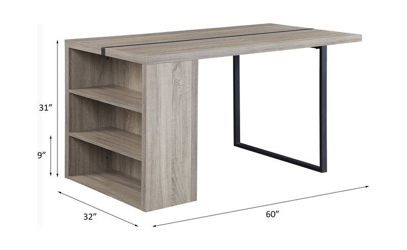 Patwin - Dining Table - Gray Oak & Black