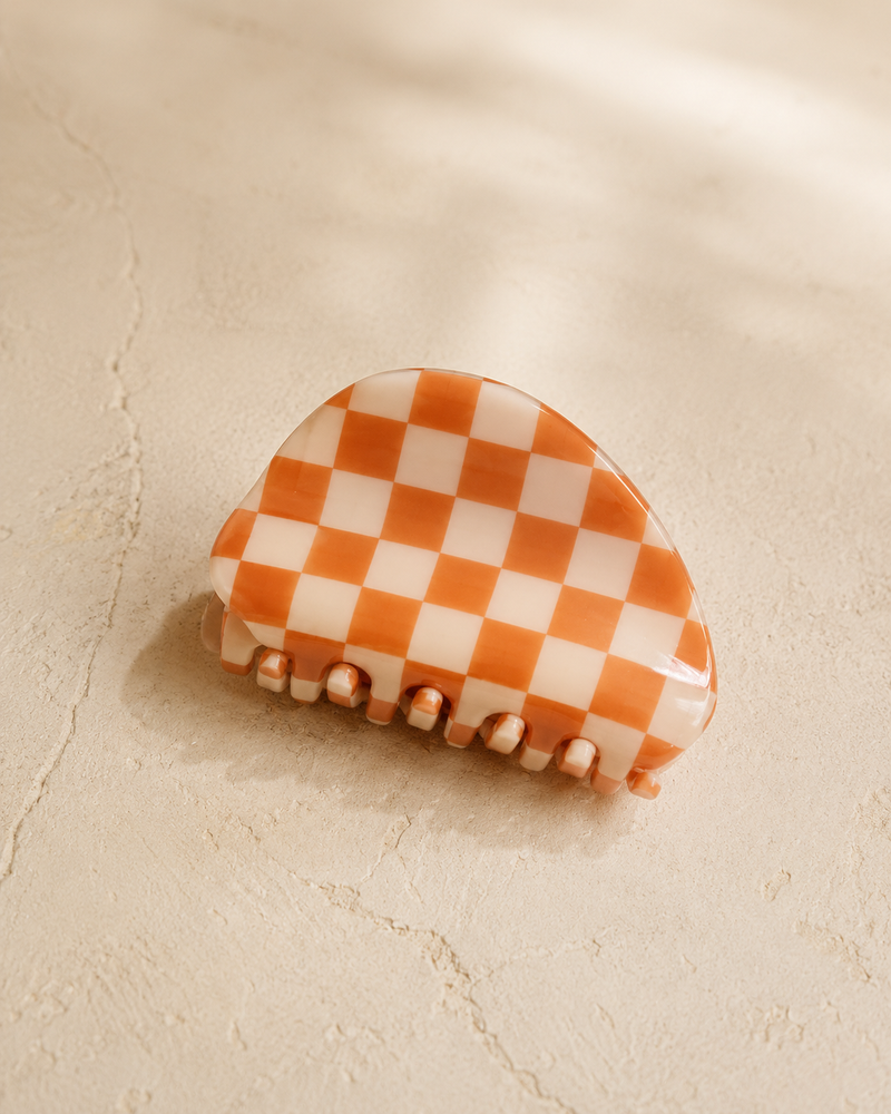 Checkered Hair Clip