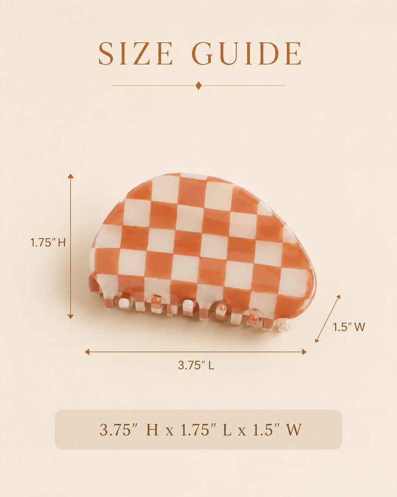 Checkered Hair Clip