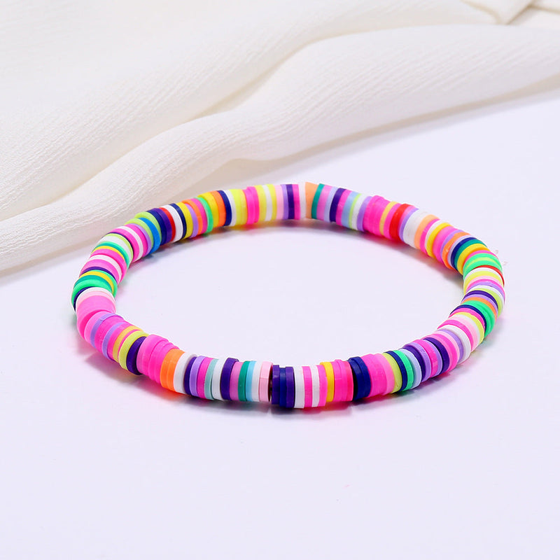 Bohemian Colorful Clay Bracelets