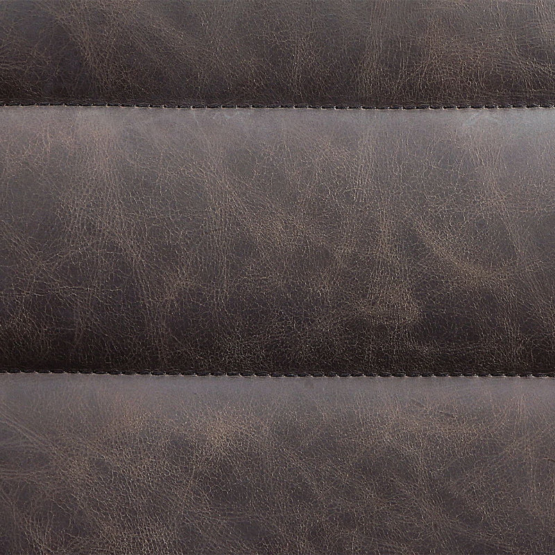 Pipino - Accent Chair With Swivel - Antique Ebony Top Grain Leather