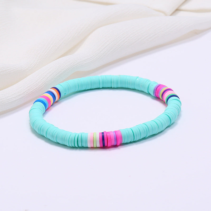Bohemian Colorful Clay Bracelets