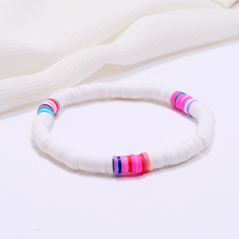 Bohemian Colorful Clay Bracelets