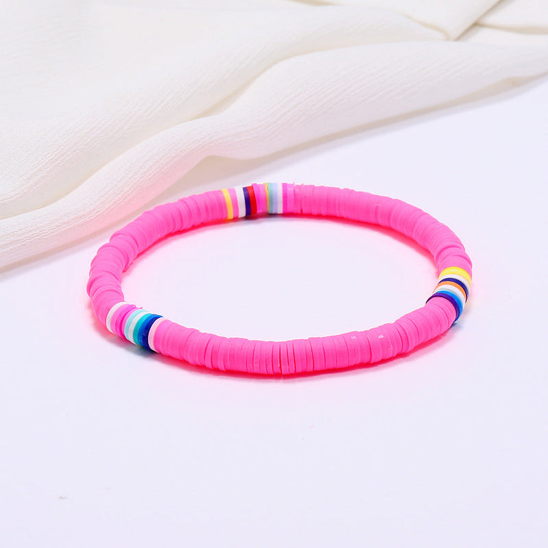 Bohemian Colorful Clay Bracelets