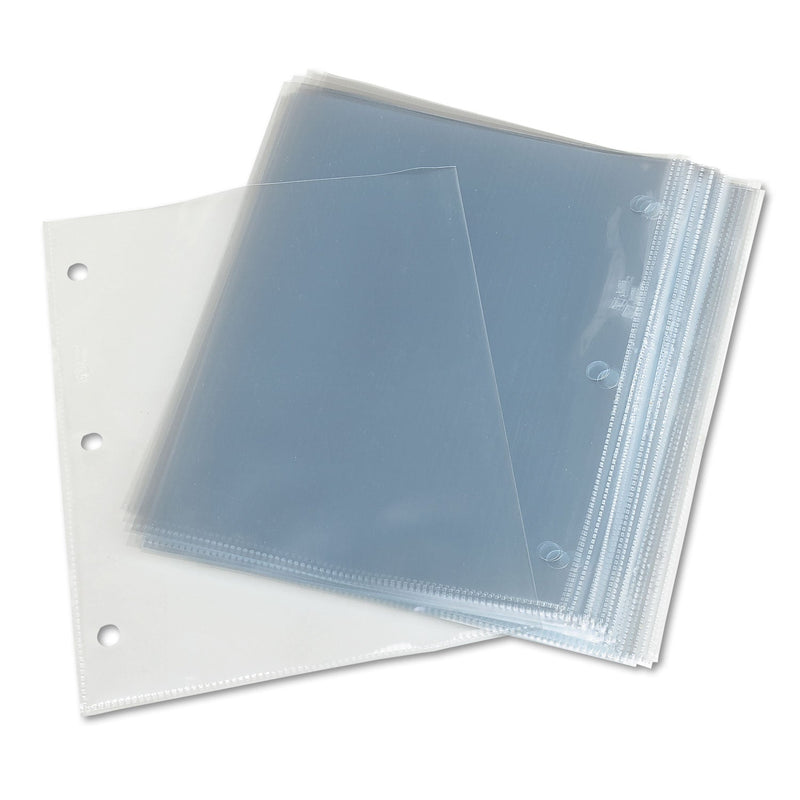 Avery Top-Load Poly 3-Hole Punched Sheet Protectors, Letter, Diamond Clear, 50/Box