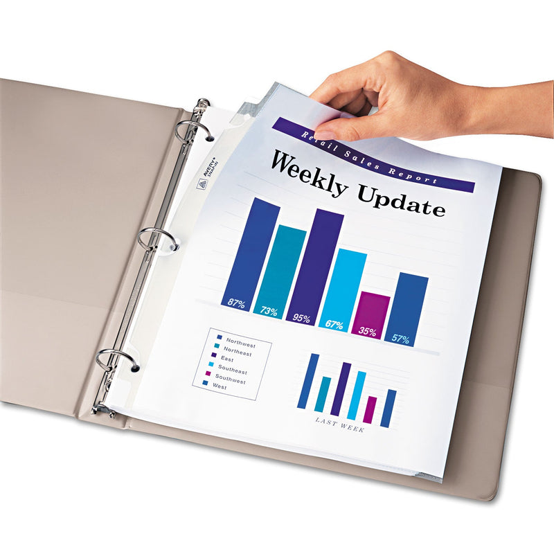 Avery Snap-In Heavyweight Sheet Protector, Letter, Diamond Clear, 50/Box