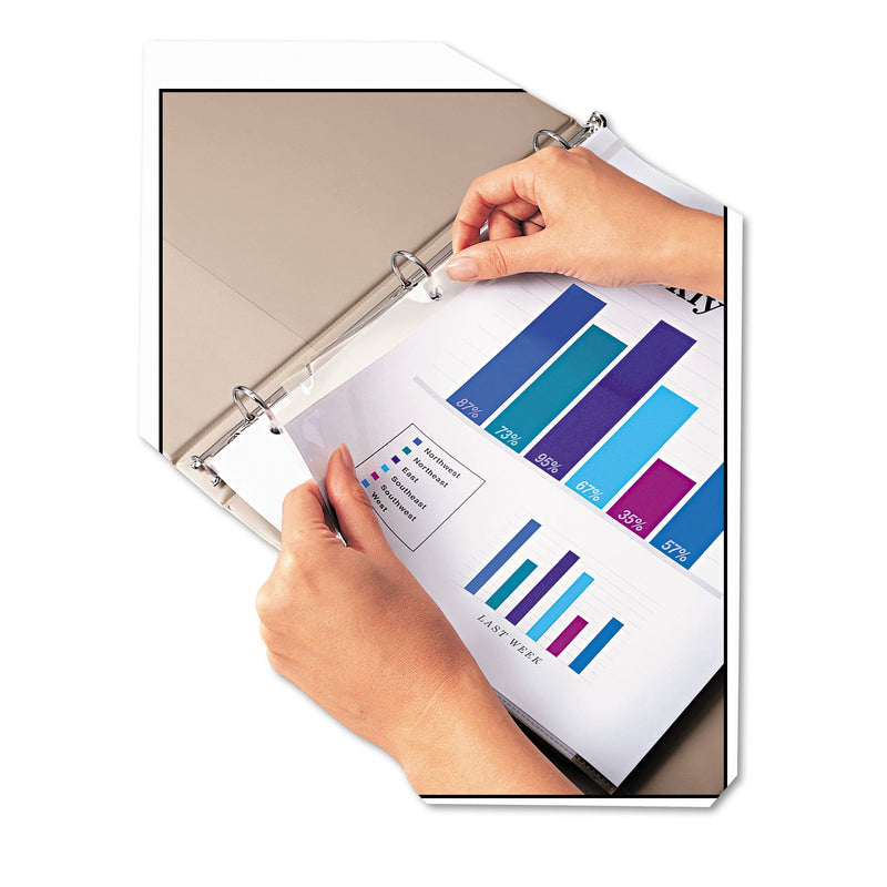 Avery Snap-In Heavyweight Sheet Protector, Letter, Diamond Clear, 50/Box