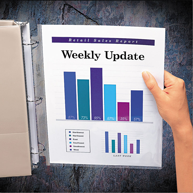 Avery Snap-In Heavyweight Sheet Protector, Letter, Diamond Clear, 50/Box