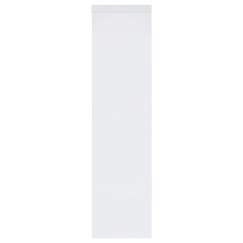 Jude 3-shelf Engineered Wood Media Tower High Gloss White