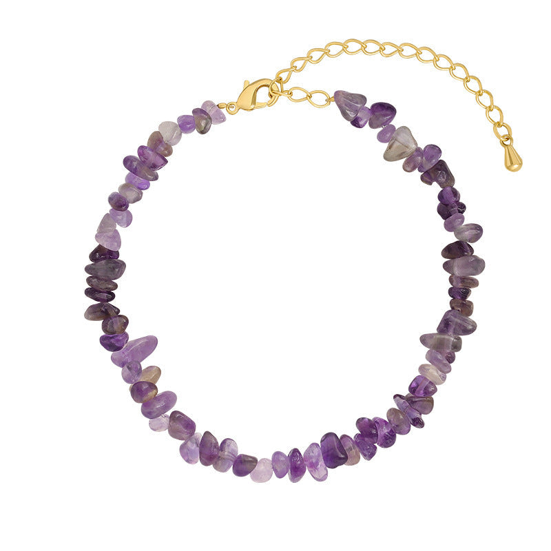 Natural Irregular Crystal Beaded Bracelet for Girls