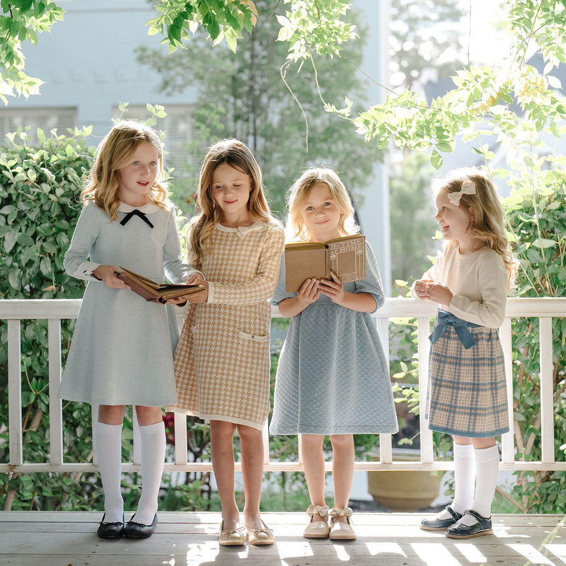 Bow Detail Organic Sweater Dress