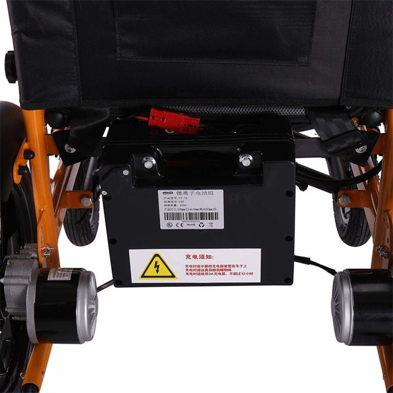 18-Inch Heavy-Duty 500W Electric Mobility Power Wheelchair, 265LBS (SAK74295)