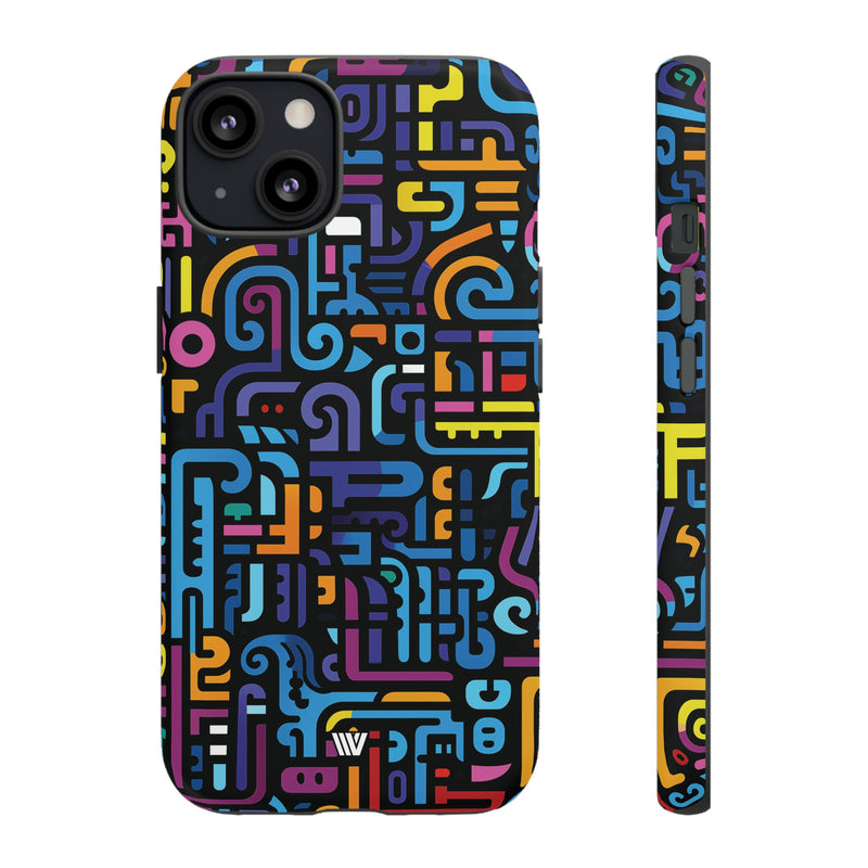 NEON GLYPHS | Tough Phone Case