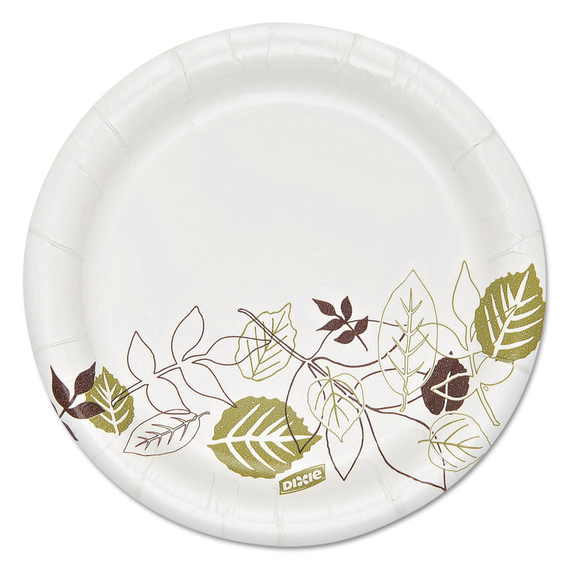 Dixie Pathways Soak Proof Shield Heavyweight Paper Plates, WiseSize, 5.88" dia, 125/Pack