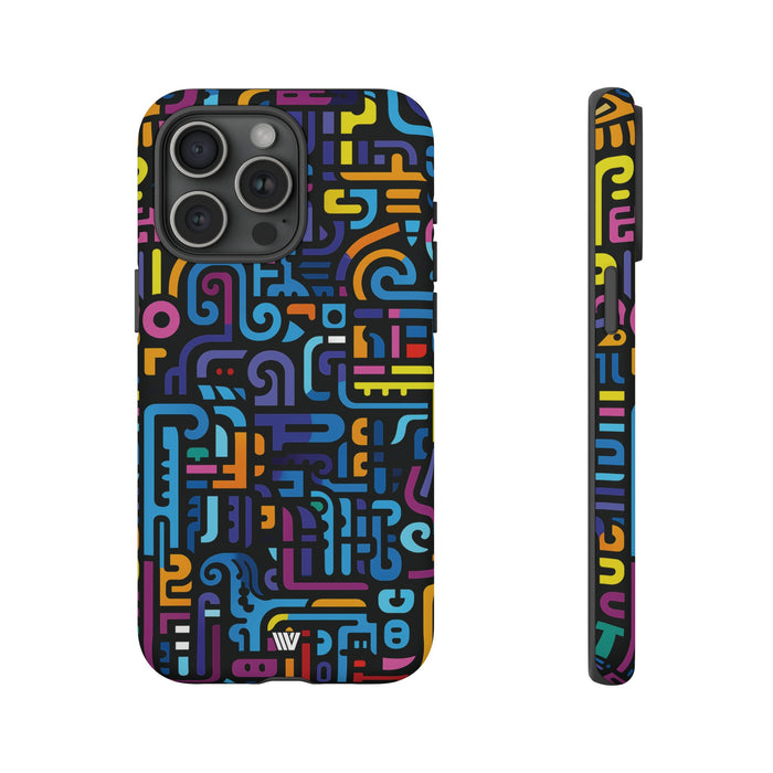 NEON GLYPHS | Tough Phone Case