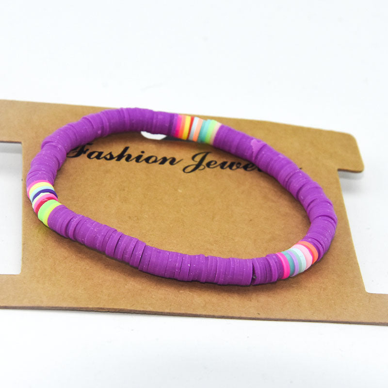 Color Soft Pottery Bracelet