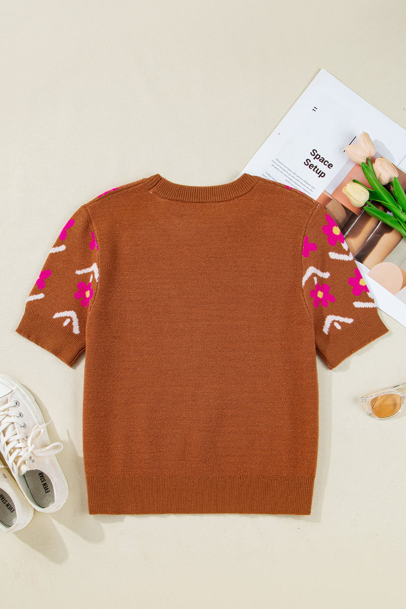 Karla Short Puff Sleeve Sweater