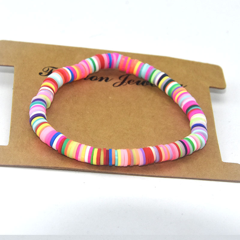 Color Soft Pottery Bracelet