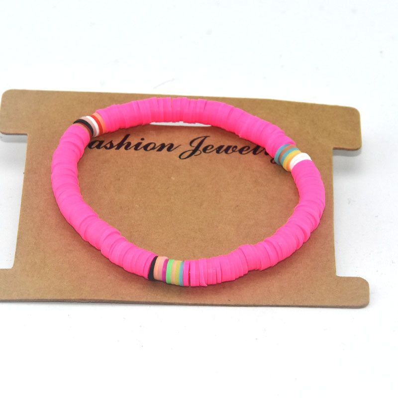 Color Soft Pottery Bracelet