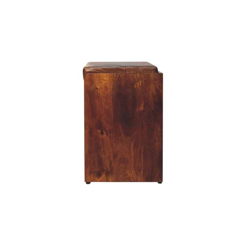 Buffalo - Hide Pull Out Shoe Storage Bench