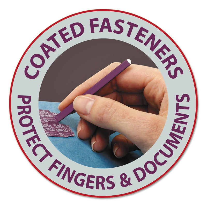 Smead 6-Section Pressboard Top Tab Pocket-Style Classification Folders with SafeSHIELD Fasteners, 2 Dividers, Letter, Blue, 10/Box