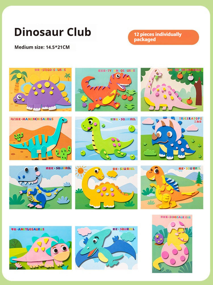 Childrens DIY 3D EVA Sticker Art Craft Toy