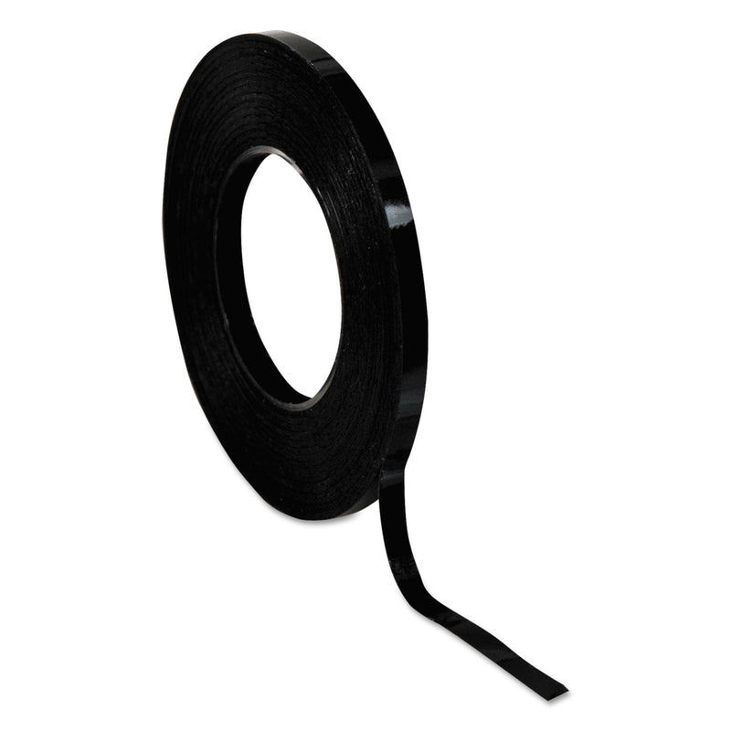 Chartpak Graphic Chart Tapes, 1" Core, 0.13" x 27 ft, Matte Black